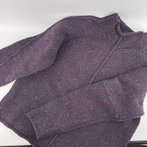 Burberry London Purple Merino Cashmere Sweater Medium